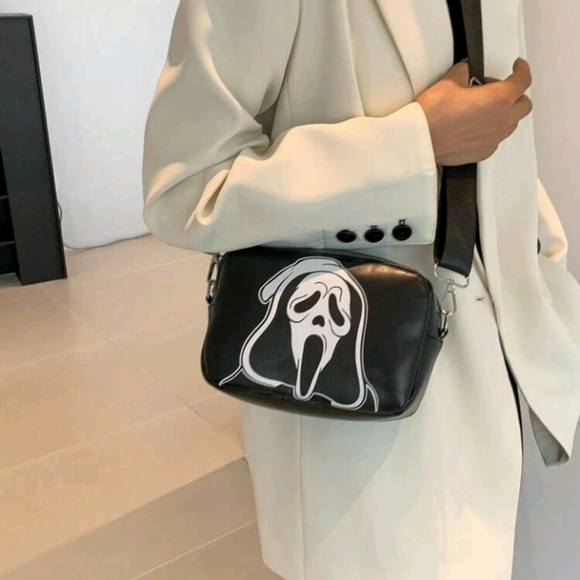 Scream Ghostface Cool Light Weight Square Purse Black - Picture 7 of 7